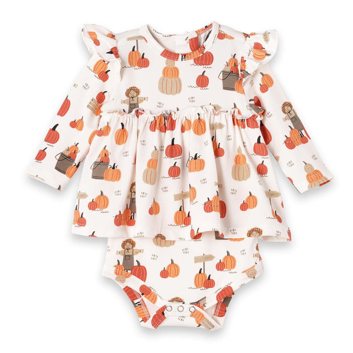 Pumpkin Patch Skirted Bodysuit
