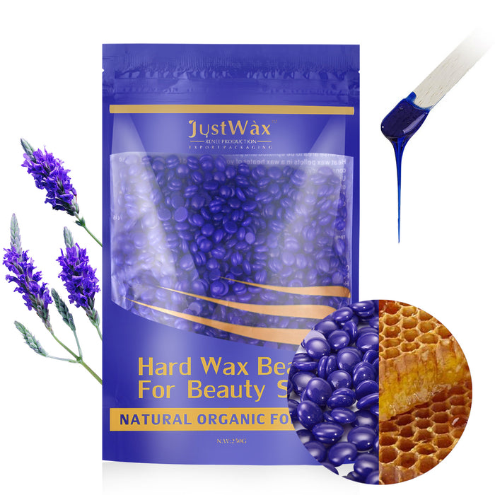 Purple Hard Wax Beans Hair Removal Painless Wax Warmer Waxing Beans Natural Pearl