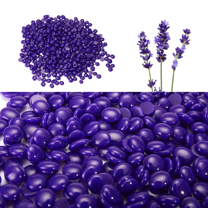 Purple Hard Wax Beans Hair Removal Painless Wax Warmer Waxing Beans Natural Pearl