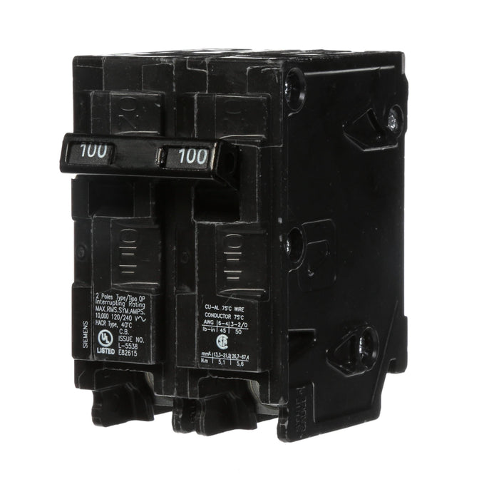 Q2100 - Siemens 100 Amp 2 Pole Circuit Breaker