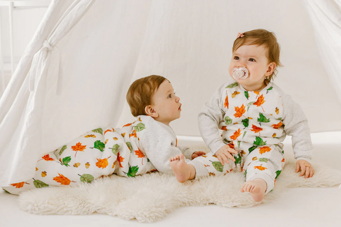 Raglan Bamboo Cozy Footed Sleep Bag 2.5 TOG - Eric Carle Autumn Leaves