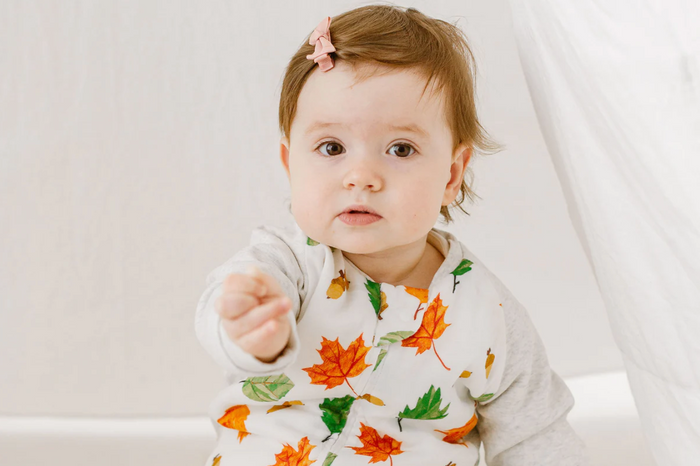 Raglan Bamboo Cozy Footed Sleep Bag 2.5 TOG - Eric Carle Autumn Leaves