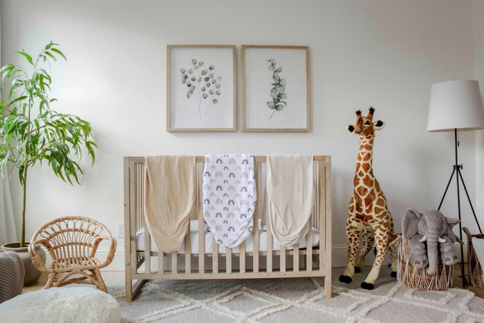 Nodnal Co Rainbow Fitted Crib Sheet Set - Premium Baby Bedding & Essentials