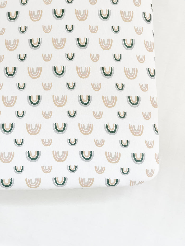 Nodnal Co Rainbow Fitted Crib Sheet - Premium Baby Bedding & Essentials