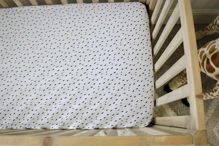 Nodnal Co Raindrops Fitted Mini Crib Sheet - Premium Baby Bedding & Essentials