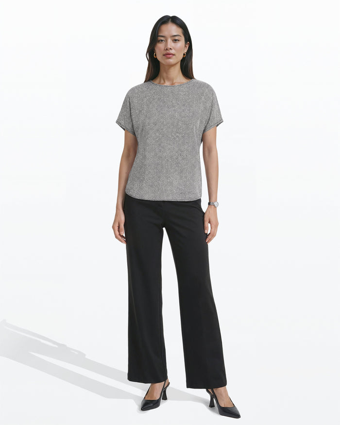 Anne Klein Rambling Mini Dot Bateau Blouse