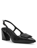 Anne Klein Black Croc Renetta Slingback