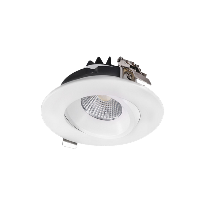 RENO AURA SERIES 4" ROUND REGRESS GIMBAL | 12W | Selectable CCT 27/30/35/40/50K | 120V