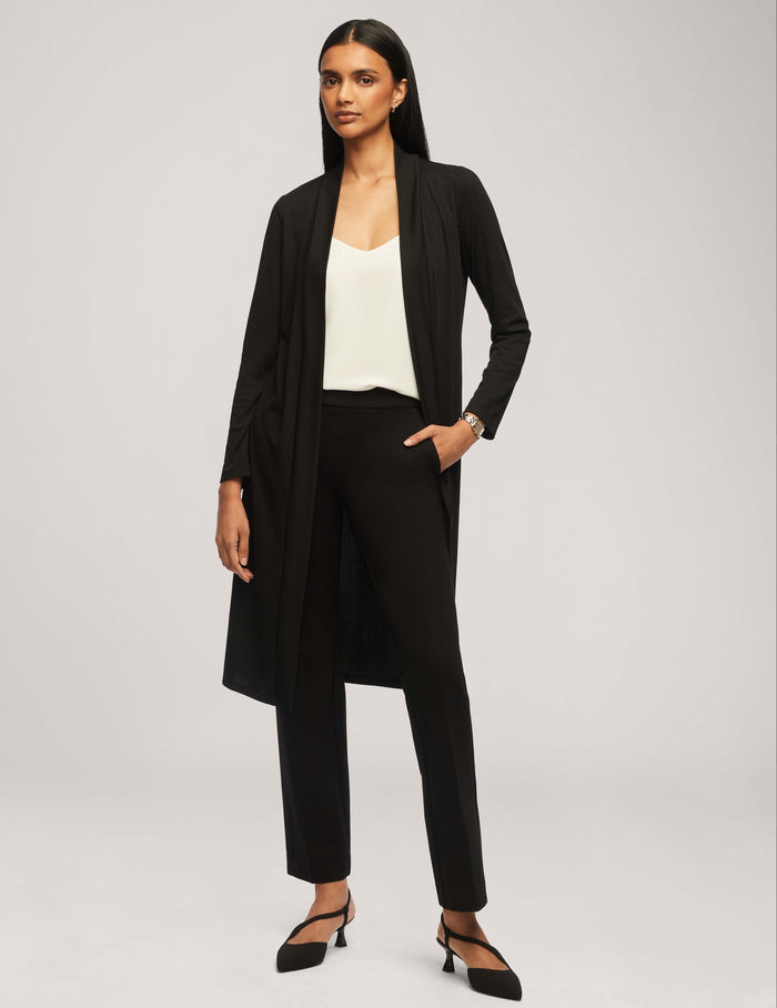 Anne Klein Anne Black Rib Cardigan