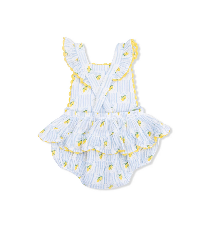 Ric Rac Ruffle Sunsuit Lovely Lemons