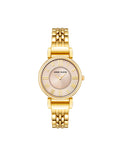 Anne Klein Gold-tone/Blush Roman Numeral Dial Watch