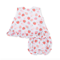 Ruffle Back Top And Bloomer Strawberry Bliss