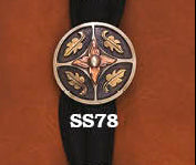 Scarf Slide Concho 1/5" S/G/C