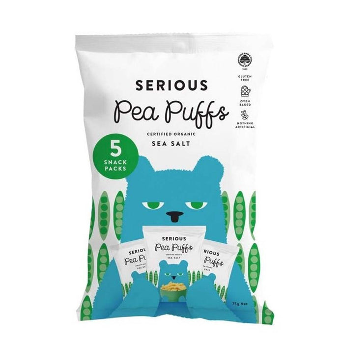 Serious Pea Puffs Multi Pack Sea Salt - 5x15g - L'Organic