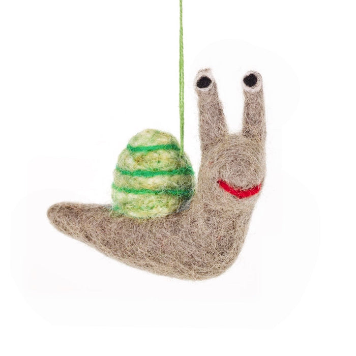 Shelby the Snail Felt Ornament 2.75" - bubblegum market