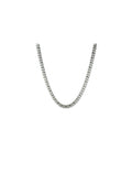 Anne Klein Silver-Tone Silver-Tone Necklace With Pave Crystals