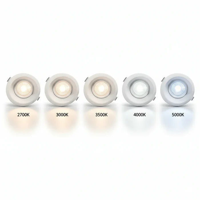 SLIM4TRG-5CCT | Ortech 4" LED Regressed Gimbal Downlight 5CCT