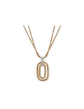 Anne Klein Gold Tone Snake Chain Pendant Necklace