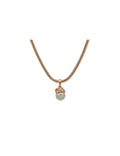 Anne Klein Gold Tone Snake Chain With Knot Pendant Necklace