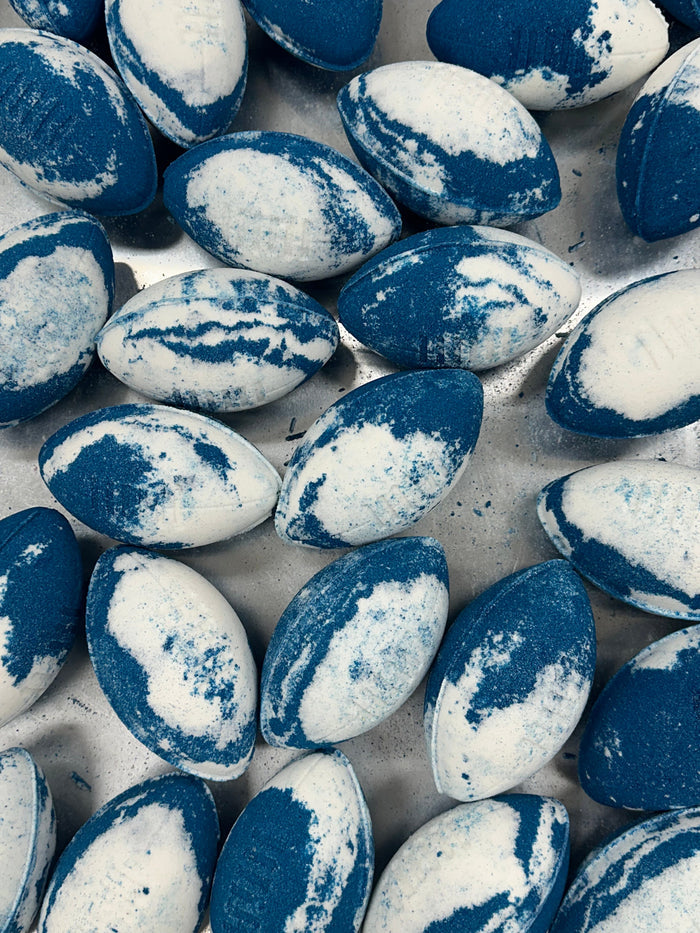 Soapmaid Footy Bath Bomb (Navy & White) - Geelong Cats - 1 Pack - L'Organic