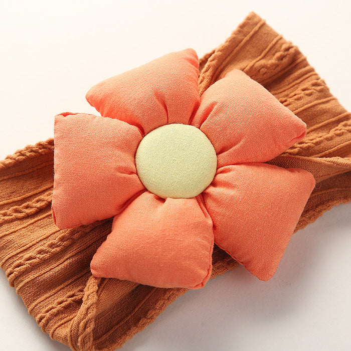 Sofy Nylon Flower Baby Headband, Non-Scratch
