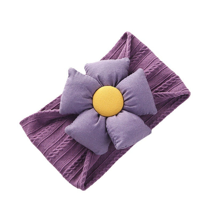 Sofy Nylon Flower Baby Headband, Non-Scratch