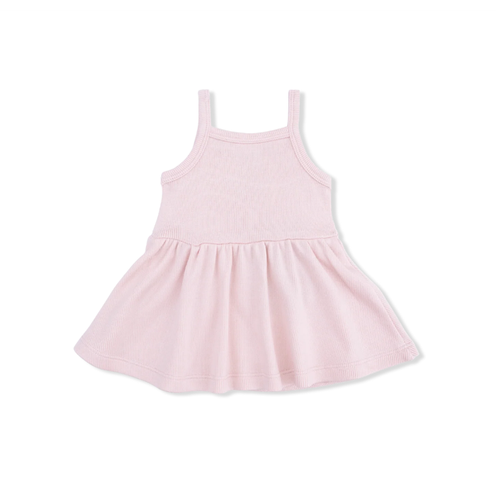 Solid Veiled Pink Tank With Peplum