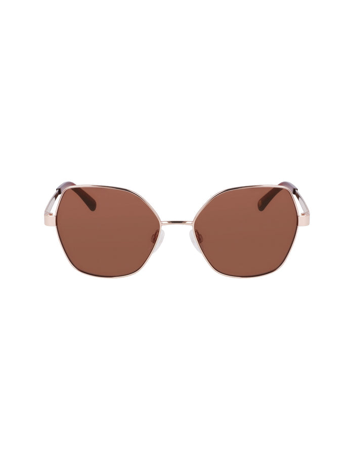 Anne Klein Rose Gold Sophisticated Butterfly Sunglasses