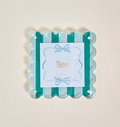 Square Scalloped Acrylic Picture Frame Sicily Stripes