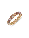 Anne Klein Gold Tone Stationed Stretch Bracelet - Purple