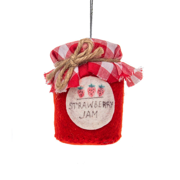 Strawberry Jam Felt Ornament - bubblegum market
