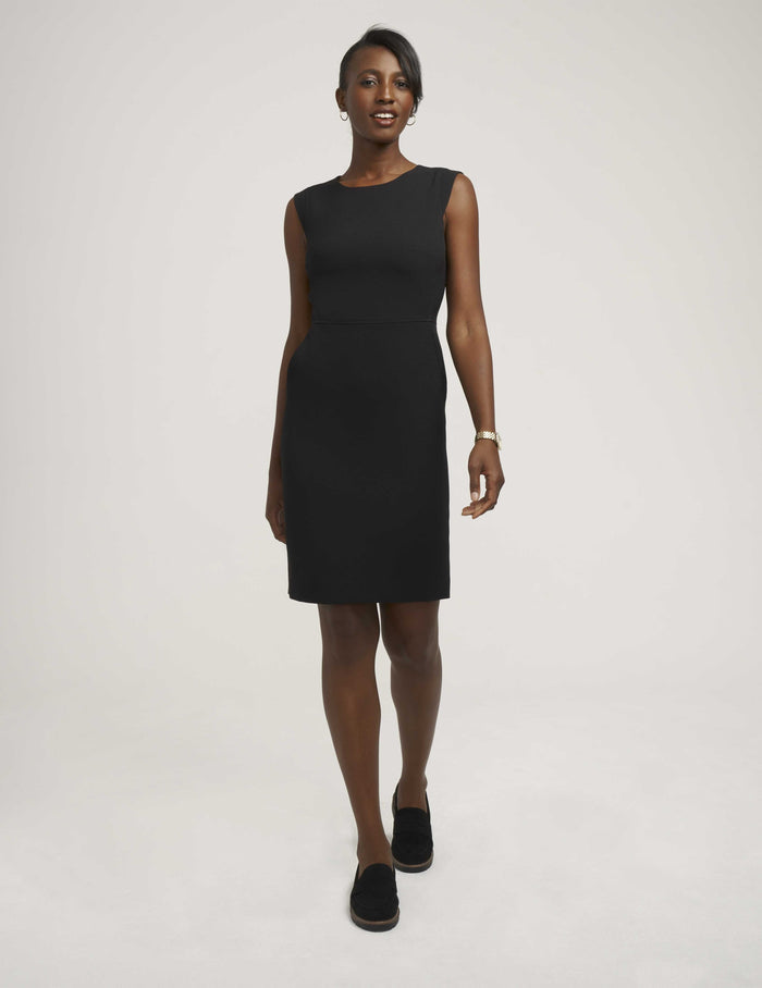 Anne Klein Anne Black Stretch Sheath Dress