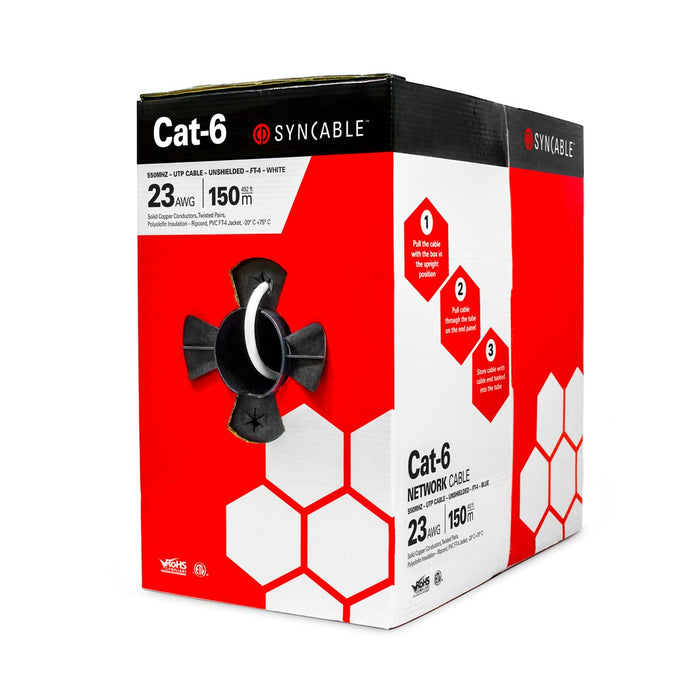 SW-CAT6 | SynCable Cat-6 Network Cable, 550MHz 23-4pr FT-4