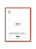 Terracotta Wood Frame, 18x24 in | 46x61 cm