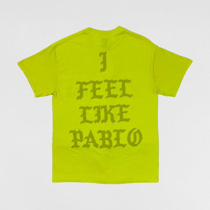 The Life of Pablo 2016 Las Vegas 'I Feel Like Pablo' Tee In Neon