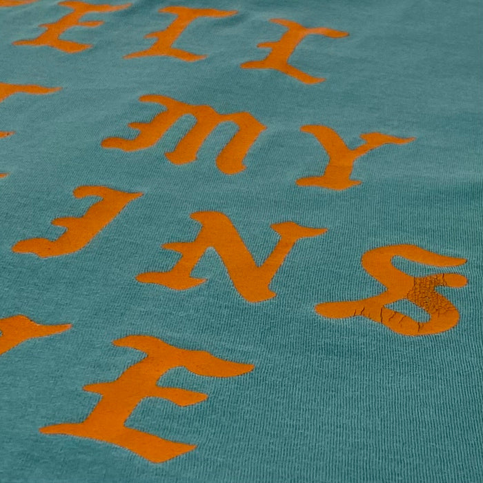 The Life of Pablo 2016 Los Angeles 'Tell All My Cousins' Tee In Teal
