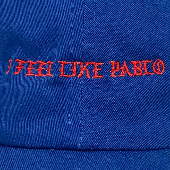 The Life of Pablo 2016 OG Embroidered I Feel Like Pablo Hat In Blue