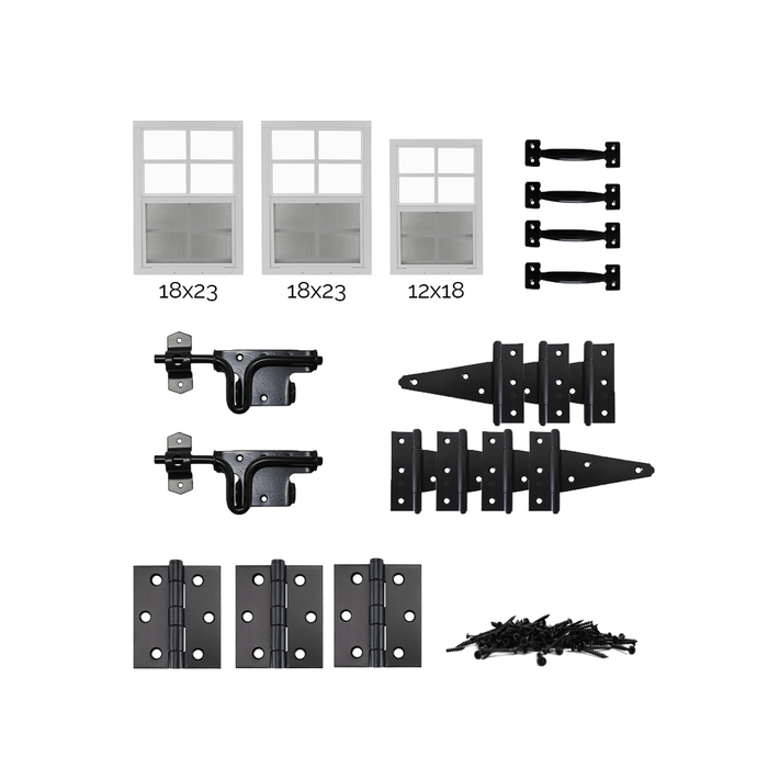 Third Coast Craftsman Chicken Coop Plan Windows and Hardware - Shed Windows and More, Inc.