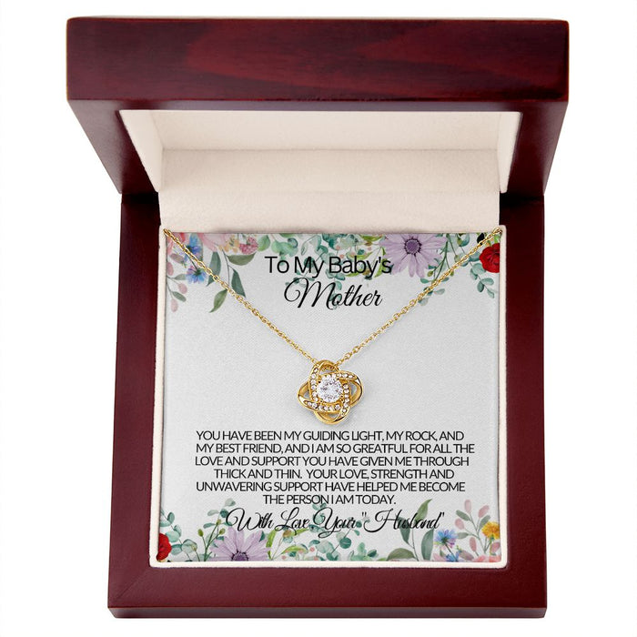 To My Baby's Mother -Your Love For Me- Love Knot Necklace 💕