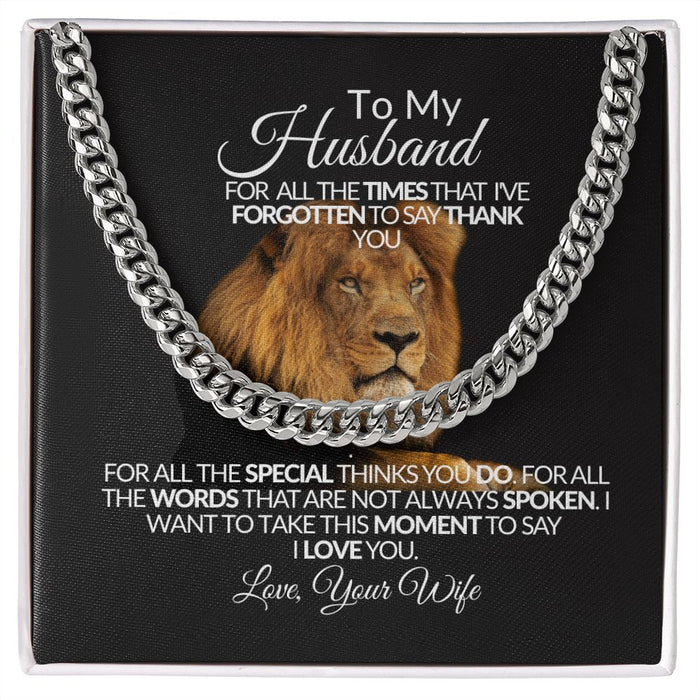 To My Husband for All |The Times {Cuban Chain} 💕