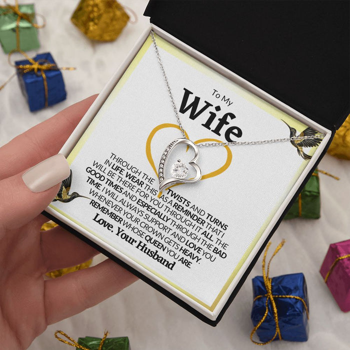 To My Wife | I Support You - Forever Love Necklace💕