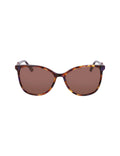 Anne Klein Plum Tortoise Tortoise Square Leo Sunglasses