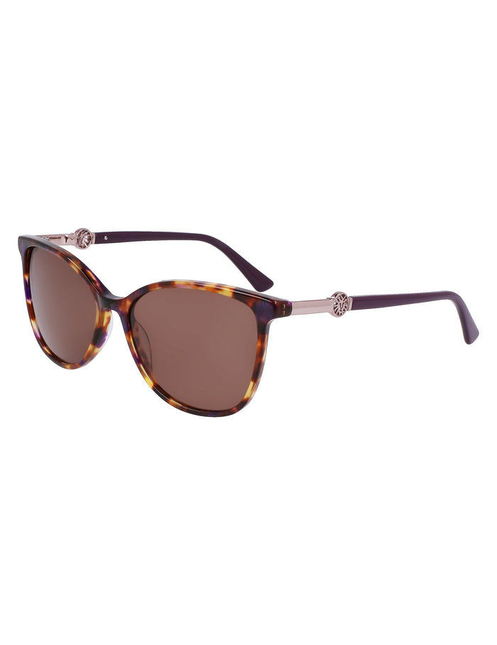 Anne Klein  Tortoise Square Leo Sunglasses