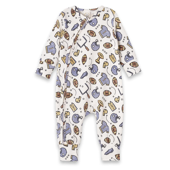 Touchdown Zipper Romper