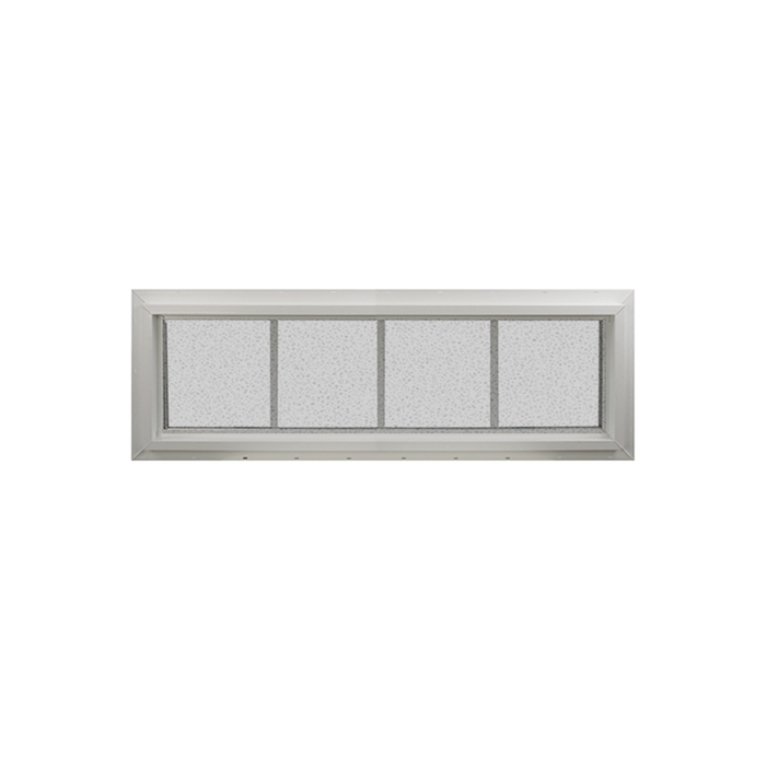 Transom Window 42" x 12" Double Pane Tempered Glass Obscured Back