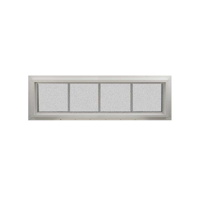 Transom Window 48" x 12" Double Pane Tempered Glass Obscured Back