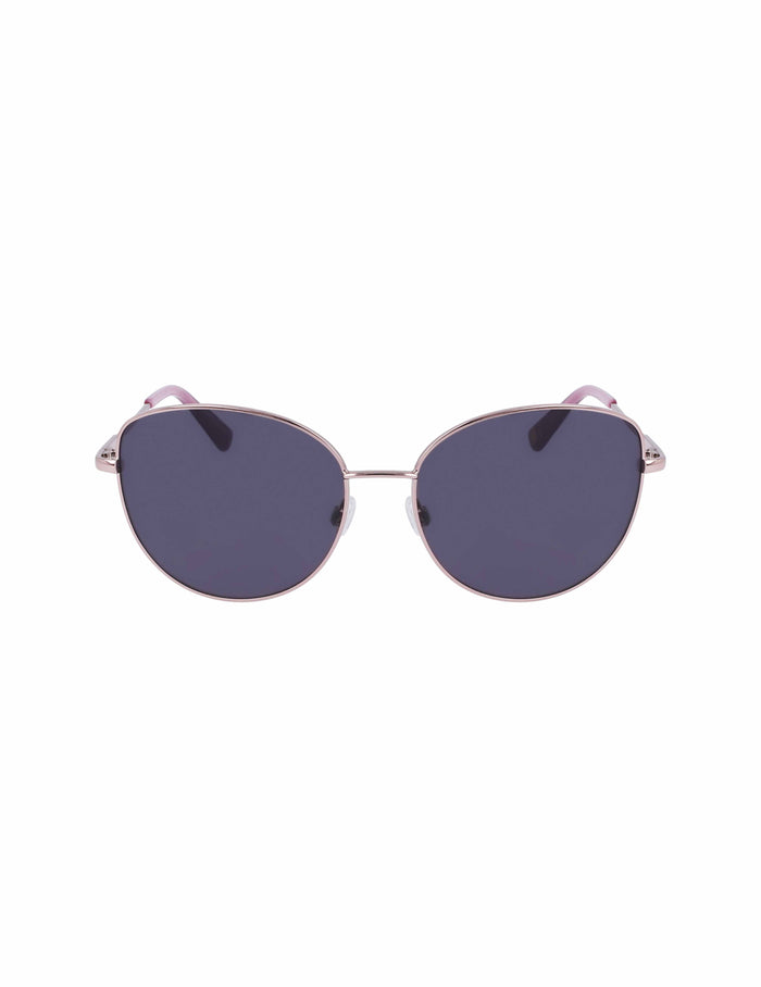 Anne Klein Rose Gold Trendy Round Sunglasses