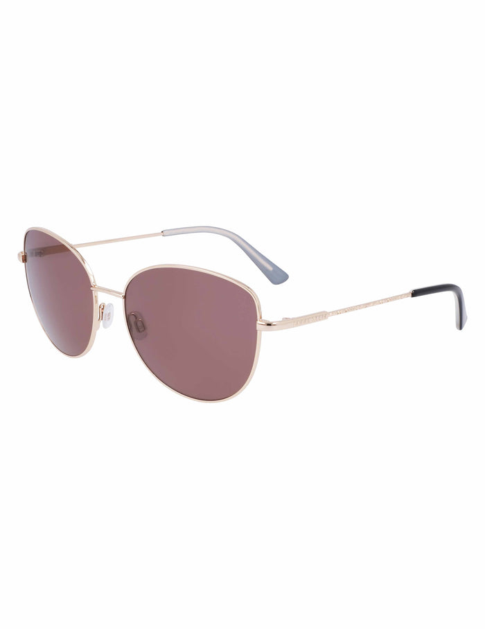 Anne Klein  Trendy Round Sunglasses