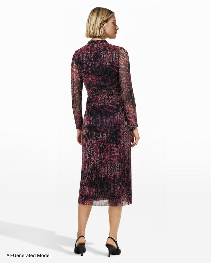 Anne Klein Twist Front Midi Dress