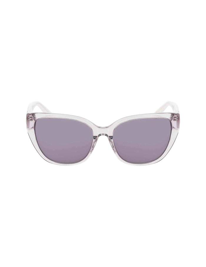 Anne Klein Grey Crystal Uplifting Marbleized Sunglasses